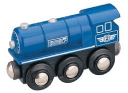 Parní lokomotiva - modrá - Maxim 50813